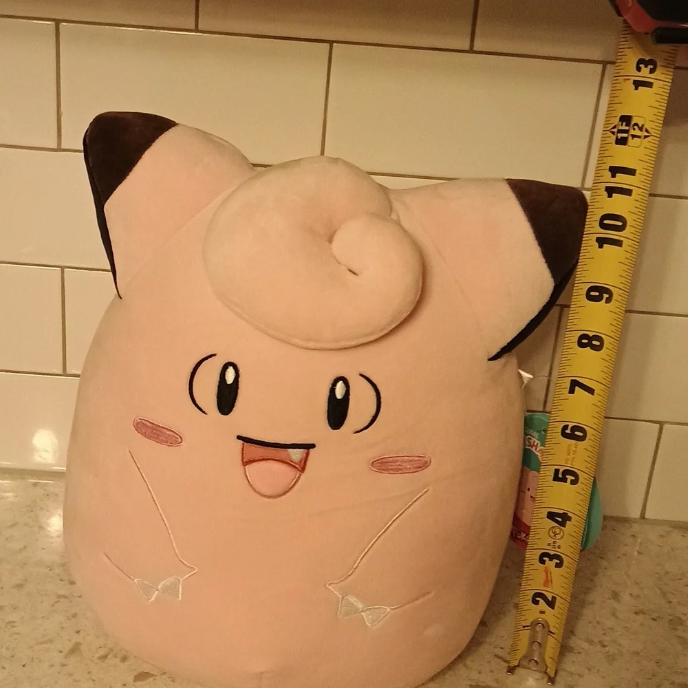 NWT Pokemon Squishmallow- Pink Clefairy Plush - Picture 9 of 9